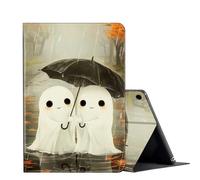FUYOCWE Case for Galaxy Tab A9+/A9 Plus 11 inch 2023 Tablet,Slim Shockproof Case PU Leather Stand Cover for Samsung Tab A9 Plus SM-X210 X216 X218,Auto Wake/Sleep-Cute Ghost with Umbrella