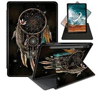 FUYOCWE Case for Samsung Galaxy Tab S8 Plus/ S7 FE 5G Tablet Case,360 Degree Rotating Swivel Stand Flip Smart Cover Case for Galaxy Tab S7 FE/ S8 Plus/ S7 Plus 12.4''-Boho Dream Catcher