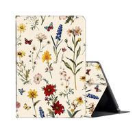 FUYOCWE for 7" Kindle Paperwhite Case (12th Generation-2024) & Kindle Colorsoft Signature Edition Case,Shockproof Shell Leather Stand Cover w/Auto Sleep Wake-Wild Flowers