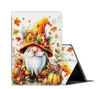 FUYOCWE for Amazon Fire 7 Tablet Case (12th Generation,2022 Release),Slim Adjustable Stand Smart Cover for Kindle Fire 7 12th Gen w/Auto Sleep Wake-Gnome Autumn Harvest