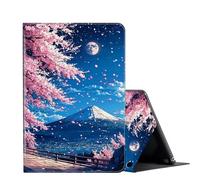 FUYOCWE for Fire HD 10 Tablet Case (13th Generation,2023 Release),PU Leather Smart Flip Cover for Amazon Fire HD 10/10 Plus 13th Gen 10.1" W/Adjustable Folio Stand-Japan's Mount Fuji Cherry Blossom