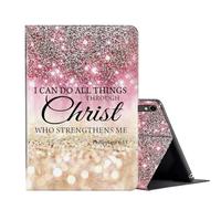 FUYOCWE for Galaxy Tab S9 FE 5G Case for Samsung Galaxy Tab S9 Tablet Case, PU Leather Slim Folio Stand Smart Flip Cover for Samsung TAB S9 FE 10.9"/S9 11 inch 2023-I can do All Things Through Christ