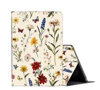 FUYOCWE for iPad 10th Generation Case 2022 iPad 10.9 Inch Case-Multi-Angle Slim Folio Stand Auto Wake/Sleep Smart Cover Cases for ipad 10 10.9 inch A2696/A2757/A2777-wild Flowers