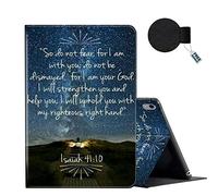FUYOCWE for iPad 10th Generation Case 2022 iPad 10.9 Inch Case,Multi-Angle Slim Folio Stand Auto Wake/Sleep Smart Cover Cases for ipad 10 10.9 inch A2696/A2757/A2777-Bible Verse Isaiah 41:10
