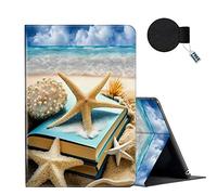 FUYOCWE for iPad 10th Generation Case 2022 iPad 10.9 Inch Case,Multi-Angle Slim Folio Stand Auto Wake/Sleep Smart Cover Cases for ipad 10 10.9 inch A2696/A2757/A2777-Summer Beach Sea Stars