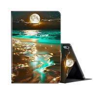 FUYOCWE for iPad 10th Generation Case 2022 iPad 10.9 Inch Case-Multi-Angle Slim Folio Stand Auto Wake/Sleep Smart Cover Cases for ipad 10 10.9 inch A2696/A2757/A2777-Sparkling Sea Moon Night