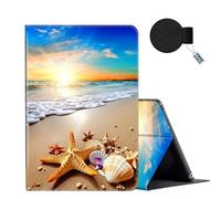 FUYOCWE for iPad 10th Generation Case 2022 Model A2696 A2757 A2777,Slim Multi-Angle Folding Folio Stand Smart Cover Case for ipad 10th Gen 10.9 inch,w/Auto Wake/Sleep -sea Beach Sunrise