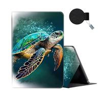 FUYOCWE for iPad 10th Generation Case 2022 Model A2696 A2757 A2777,Slim Multi-Angle Folding Folio Stand Smart Cover Case for ipad 10th Gen 10.9 inch,w/Auto Wake/Sleep -Green Sea Turtle