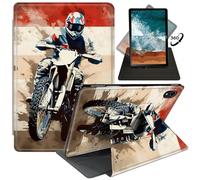 FUYOCWE for iPad Air 11 Inch Case M2 2024,Rotating Cases for iPad Air 11" 6th Gen & iPad 10.9" 5th/4th Gen (2022/2020),360 Degree Swivel Stand Auto Sleep/Wake Cover-Motorcycle Rider