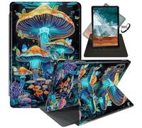 FUYOCWE for iPad Pro 13" 2024 Case,Rotating Cases for iPad Pro 13 inch M4 7th Generation 2024 Model A2925/A2926/A3007,360 Degree Swivel Stand Auto Sleep/Wake Cover-Mushrooms Under Sea