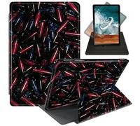 FUYOCWE for Kindle Scribe Case (10.2 inch,1st Generation,2022 Release),360 Degree Rotating Stand Smart Cover for Amazon Kindle Scribe 1st Gen 10.2" E-Reader-A Pile of Bullets with USA Flag