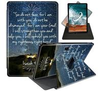 FUYOCWE for Microsoft Surface Pro 9 Tablet Case (13 inch,2022 Released),360 Degree Rotating Slim Stand PU Leather Smart Flip Cover for Microsoft Surface Pro 9 5g 13"-Bible Verse Isaiah 41:10