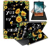 FUYOCWE for Microsoft Surface Pro 9 Tablet Case (13 inch,2022 Released),360 Degree Rotating Slim Stand PU Leather Smart Flip Cover for Microsoft Surface Pro 9 5g 13"-You are My Sunshine Sunflower