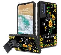FUYOCWE for Motorola Moto G Pure Case/Moto G Power 2022 Case with Slide Camera Cover,Kickstand+Camera Lens Protector Phone Case for Motorola Moto G Pure 2021 6.5"-You are My Sunshine Sunflower