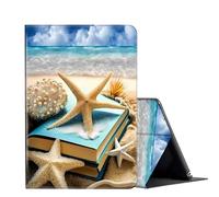 FUYOCWE for Samsung Galaxy Tab A8 Case 10.5 inch 2022 Model SM-X200/X205/X207 Tablet Case,PU Leather Smart Folio Stand Case Cover for Samsung Galaxy Tab A8 2022-Summer Beach Sea Stars