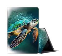 FUYOCWE for Samsung Galaxy Tab A8 Case 10.5 inch 2022 Model SM-X200/X205/X207 Tablet Case,PU Leather Smart Folio Stand Case Cover for Samsung Galaxy Tab A8 2022-Green Sea Turtle