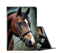 FUYOCWE for Samsung Galaxy Tab A8 Case 10.5 inch 2022 Model SM-X200/X205/X207 Tablet Case,PU Leather Smart Folio Stand Case Cover for Samsung Galaxy Tab A8 2022-Brown Horse