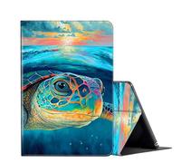 FUYOCWE for Samsung Galaxy Tab A8 Case 10.5 inch 2022 Model SM-X200/X205/X207 Tablet Case,PU Leather Smart Folio Stand Case Cover for Samsung Galaxy Tab A8 2022-Colorful Sea Turtle Art