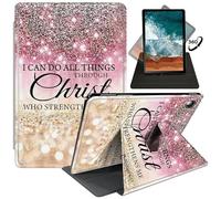 FUYOCWE Rotating Case for Samsung Galaxy Tab A9 8.7 Inch Tablet 2023 Model SM-X110/X115/X117, 360 Degree Swivel Stand Smart Flip Cover Case for Samsung Tab A9 8.7"-I can do All Things Through Christ