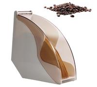 FUYTERY Coffee Filter Holder | Coffee Filter Storage | Coffee Filter Box with Dust-Proof Cover Filter Paper Holder for Coffee Shop Home Storage Capacity of 100pcs Paper Filters (White)