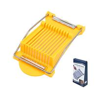 FUYTERY Luncheon Meat Slicer Stainless Steel Multipurpose Cutter Ham Boiled Egg Cheese Fruit Cutting (Yellow)