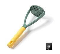 FUYTERY Potato Masher Plastic Manual Food Vegetable Complementary Kitchen Tools (Green)