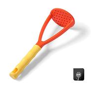 FUYTERY Potato Masher Plastic Manual Food Vegetable Complementary Kitchen Tools (Orange)