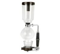 FUYTERY Siphon Coffee Maker Manual Coffee Making Tabletop Glass Siphon Vacuum Coffee Maker(5 Cups(500ml))