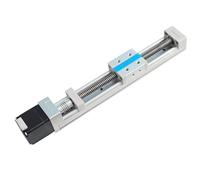 FUYU FSK30J Mini Linear Guide Rail Ladder Type Screw Linear Actuator Slide Table Linear Gantry System Small CNC Stage Motorized Nema 11 Stepper Motor 250mm Stroke
