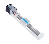 FUYU FSK30J Mini Linear Motion Linear Guide Rail Linear Actuator Slide Table Linear Gantry System Small CNC Stage Motorized Nema 14 2-phase Stepper Motor 500mm Work Stroke