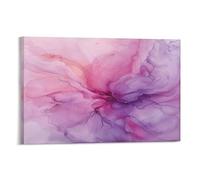 FUYUETTG Watercolor Marble Texture Canvas Wall Art, Abstract Beautiful Patterns Painting Print on Textured Canvas, Wall Poster Artwork for Living Room Bedroom Office Decor Frame 12x18inch(30x45cm)