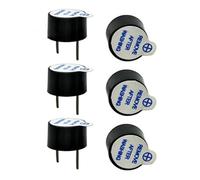 FUYUMIC 10pcs 5V Active Buzzer kit Magnetic Long Continous Beep Tone Alarm Ringer 12mm Active Piezo Buzzers Fit Diy