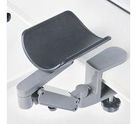 FUZADEL Ergonomic Arm Rest for Desk Rotating Computer Arm Support Clamp On Office Elbow Rest Arm Support Shelf Hand Rest 360 Degrees Rotatable Desk Tray
