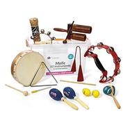 FUZEAU - 70964 - Trunk 10 essential instruments - To scratch, shake, knock - Work the rhythm - Alone or in a group - Suitable for children aged 3 and above