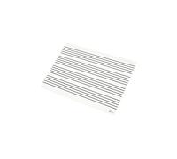 Fuzeau - Dry Erase Musical White Slate 22 x 31 cm - 4 staves on both sides and back blank - Sturdy and Reusable Stand - Ideal for Learning Music - Children from 6 years old - Ref 7535