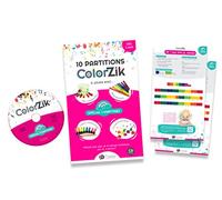 Fuzeau - Educational Musical Booklet CD Audio Colorzik Special Rhymes - 10 Colour-Coded Sheet Music Lyrics Included - For Playing Music Without Music from 3 Years Old - Intuitive Method - Ref.78127