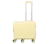 Fuzeiuo Kids Ride-On Luggage with Carry-On Suitcase, 20 Inch Hardshell Travel Case with 6 Spinner Wheels, Ergonomic Scooter Suitcase for Children, Retractable Handle for Easy Travel Yellow A