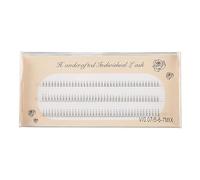 FUZHAN 0.07mm C Curl V Shape Air Bottom Lash Extensions - Mixed Length 5/6/7mm, Natural Realistic Segmented Bottom Eyelashes, Handmade for Professional Salon Use