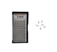 FUZHAN 10-Bundle Cross-Design Black False Eyelashes Set 8mm 10mm 12mm | 0.05mm Fibers | Professional Salon Use | 3 Boxes (C Curl)