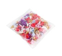 FUZHAN Heart-Shaped Glue Rings for Eyelash Extensions - 100PCS Disposable V-Shaped Adhesive Cups - Double Slot Design for Lash Glue, Flexible Ring Holder - Mixed Colours Available (Mixed Colours)