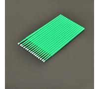 FUZHAN Professional Lash Extension Cotton Swabs - Precision Micro Applicators for Eyelash Grafting (Green)
