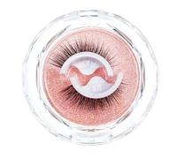 FUZHAN Self-Adhesive Jelly Lash - 1 Pair Reusable Natural Volume Lashes with Heat-Activated Sticky Strip, Extra Tape Included, No Glue or Magnets Needed (Z08 12MM)