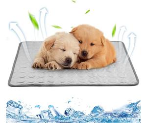 fuzhik Cooling Mat Cats Self-Cooling Mat Blanket Dog Pets Kat Blanket Sleeping Bed Washable Breathable Cushion Summer Hot Weather 60 x 51 cm