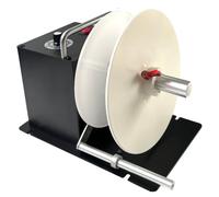 Fuziddn Automatic Label Rewinder for Office, Bidirectional Rewinding Machine, Corefree/1"/1.5"/3" Adapters, Auto-Sync with Printer Speed, Max 8.78" Diameter & 7.08" Width, Replacement for CGOLDENWALL
