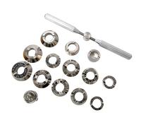 Fuziddn Professional Watch Repair Kit with 13 Dies, Precision Watch Case Opener & Back Remover Tool for Watchmaking, Battery Replacement