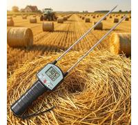FUZIDDN TK100H Hay Moisture Tester, High Accuracy Hay Moisture Meter, 0.5% High Precision Moisture Probe for Alfalfa, Orchard Grass, Straw Bales TK100H to Analyze Moisture Levels for Ranchers