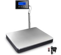 Fuzion Shipping Scale 360lb with High Accuracy, Stainless Steel Heavy Duty Postal Scale with Timer/Hold/Tare, Digital Postage Scale for Packages/Luggage/Post Office/Home, Battery & AC/DC Adapter