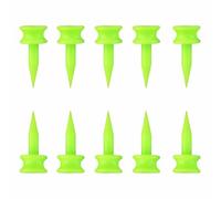 FUZVOL 100 Count Golf Tees Unbreakable Plastic 25MM Green Golf Tees Kit 1 Inch Durable Small Castle Golf Tees for Golf Practice Training