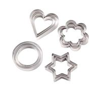 FUZVOL 12 PCS Cookie Cutter Set Stainless Steel Biscuit Cutters Large Pastry Cutters
