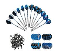 FUZVOL 12 PCS Soft Tip Darts Set with 120 Plastic Tips and 16 Dart Flights,18 g Plastic Tip Darts for Electronic Dartboard